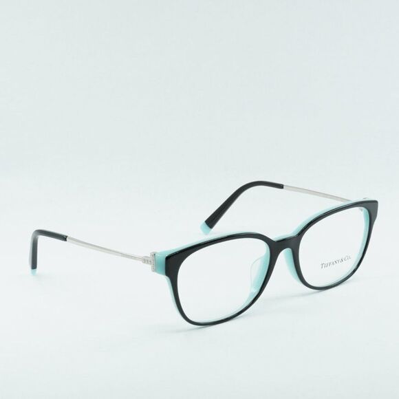 NEW TIFFANY & CO TF2177F 8055 BLACK ON TIFFANY BLUE EYEGLASSES - Picture 9 of 10
